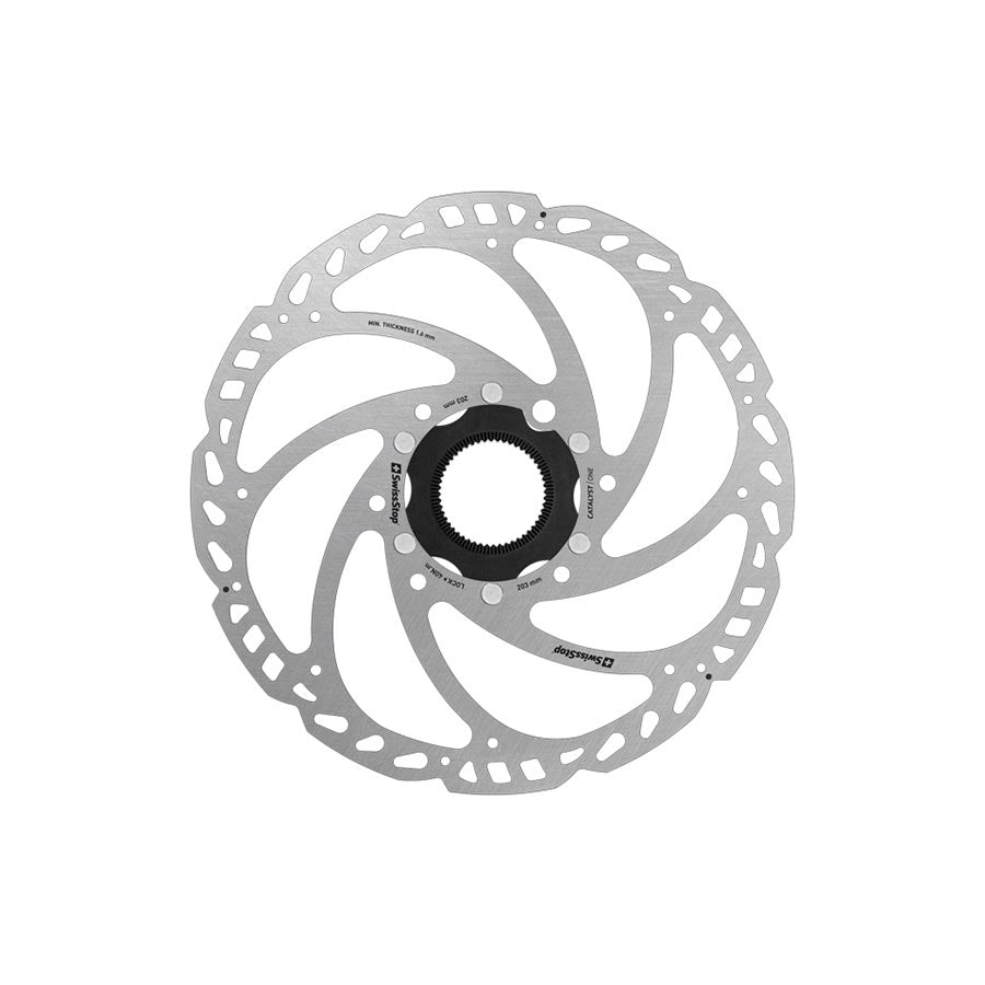 Disc Rotor SwissStop SwissStop Catalyst One Disc Rotor - 203mm CenterLock Silver Gray