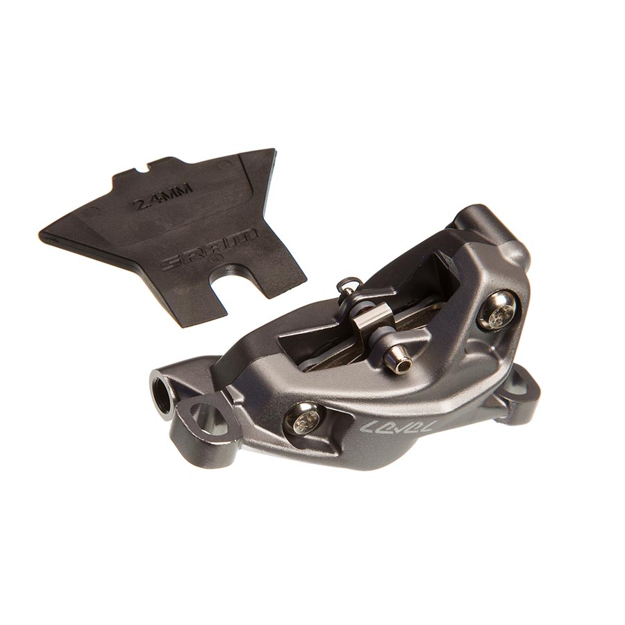 Disc Brake Calipers SRAM SRAM Level Bronze Stealth Disc Brake Caliper Assembly - Front/Rear Post Mount 4-Piston Dark Polar C1 Dark Slate Gray