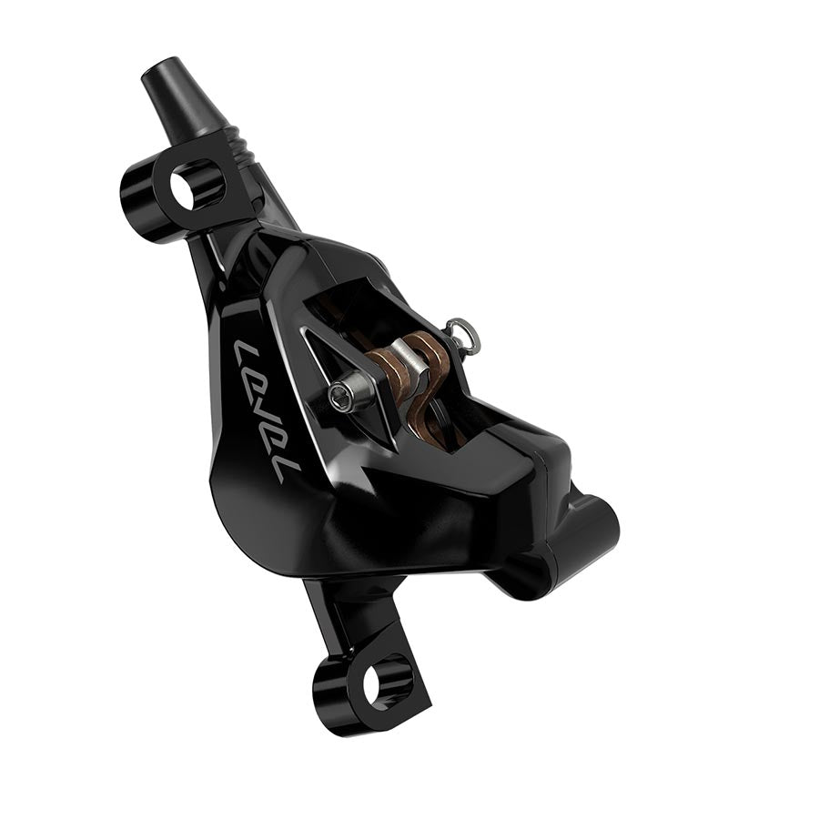 Disc Brake Calipers SRAM SRAM Level Silver Stealth Disc Brake Caliper Assembly - Front/Rear Post Mount 2-Piston BLK C1 Black