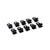 Disc Hose and Parts SRAM SRAM Stealth Brake Line Cable Guide Clips - Stem Integrated 10 Pcs Dark Slate Gray