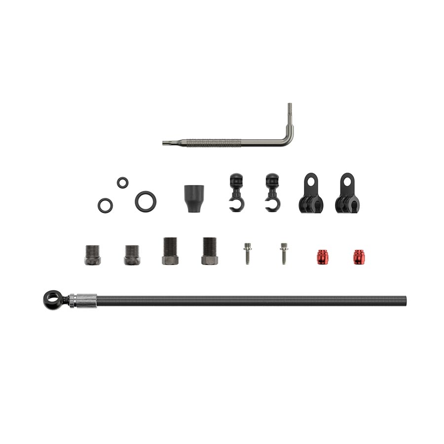 Disc Hose and Parts SRAM SRAM Disc Brake Hose Kit - Black Banjo 2000mm Dark Slate Gray