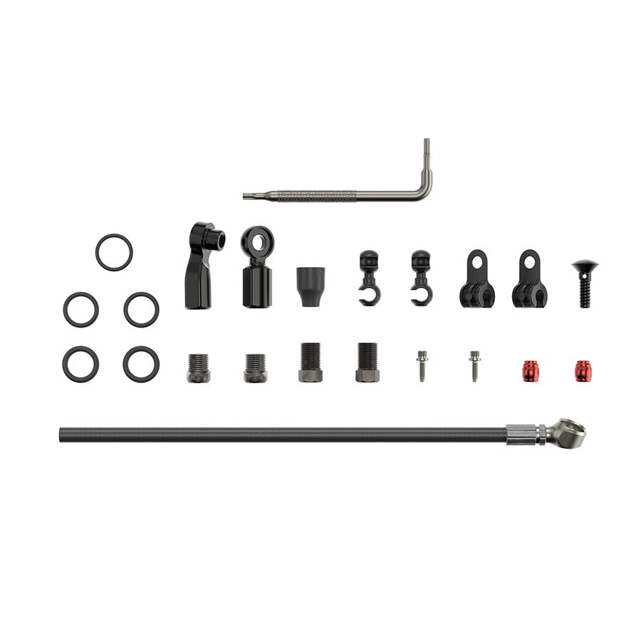 Disc Hose and Parts SRAM SRAM Disc Brake Hose Kit - Flat Mount Beveled Banjo 2000mm Dark Slate Gray