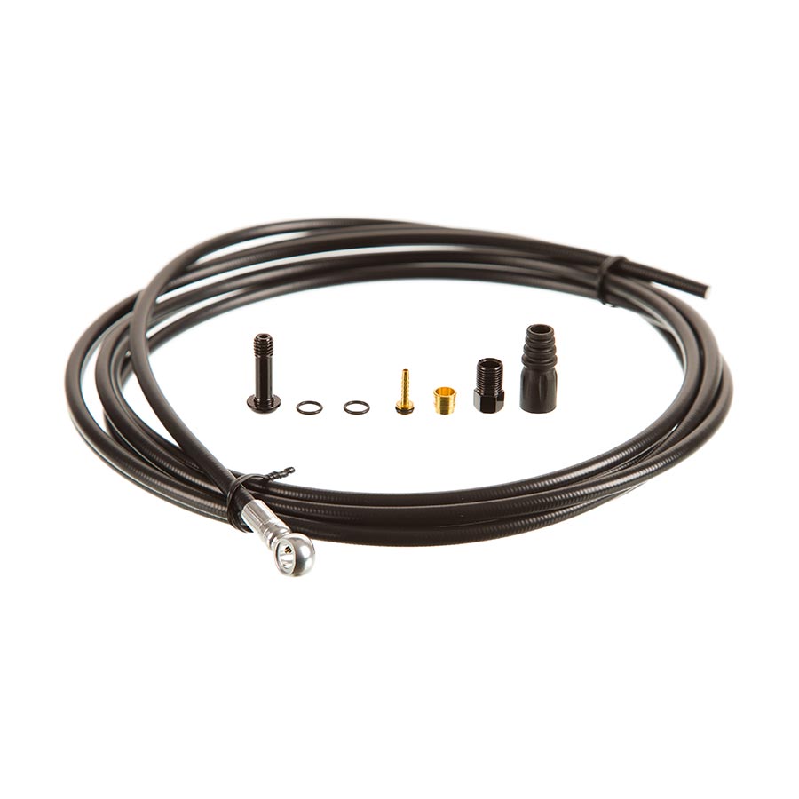 Disc Hose and Parts Tektro Tektro #50 Hydraulic Brake Hose Kit - With Banjo Unit 5.5mm x 3200mm For Auriga Twin+ Auriga+ Dark Slate Gray