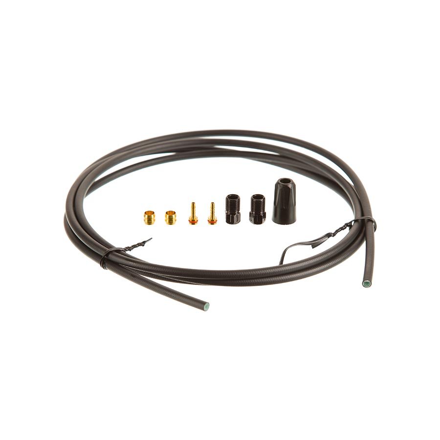 Disc Hose and Parts Tektro Tektro #30 Hydraulic Brake Hose Kit - With Connecting Bolt Unit 5.0mm x 2000mm Dark Slate Gray
