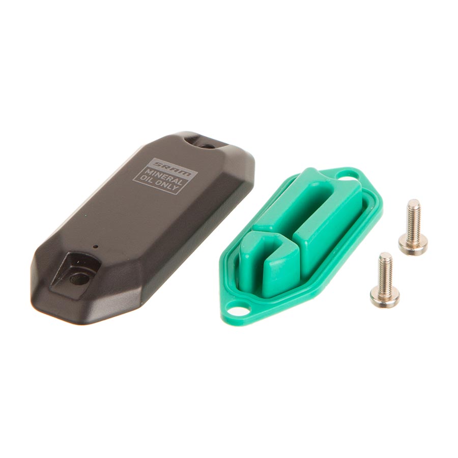 Brake Lever Parts and Accessories SRAM SRAM Maven Ultimate/Silver/Bronze Reservoir Cap Kit - Includes Reservoir Cap Bladder Hardware A1 Dim Gray