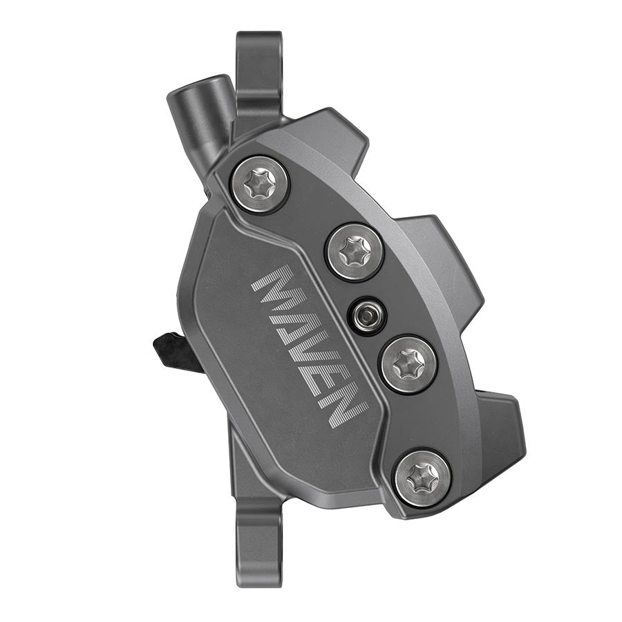 Disc Brake Calipers SRAM SRAM Maven Bronze Disc Brake Caliper Assembly - Front/Rear Post Mount 4-Piston Dark Polar A1 Dim Gray