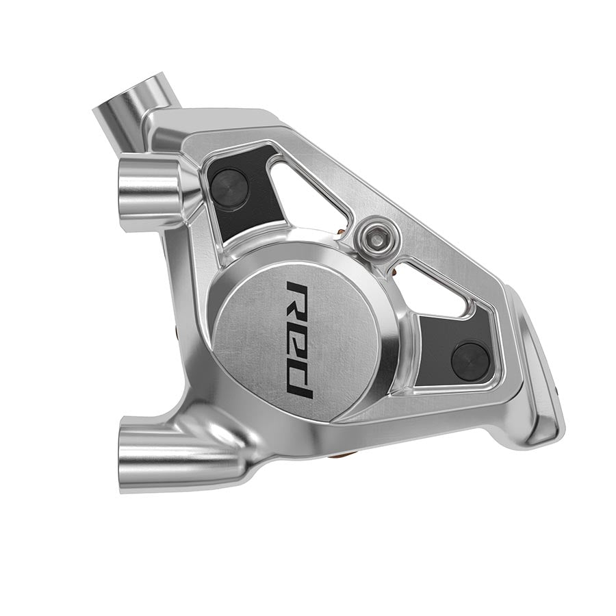 Disc Brake Calipers SRAM SRAM RED eTap AXS Hydraulic Disc Brake Caliper Assembly - Front Rear Flat Mount Silver E1 Dark Gray