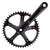 Cranksets and Arms Origin8 Origin8 Track/SS 170x46 103mm JIS Square Taper crankset black/black Dark Slate Gray