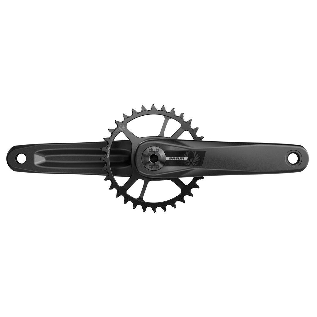 SRAM S200 Eagle Fatbike Crankset - 165mm 30t Steel -4mm Offset Chainring Aluminum Crankarms DUB Spindle BLK 76.5mm Chainline B1