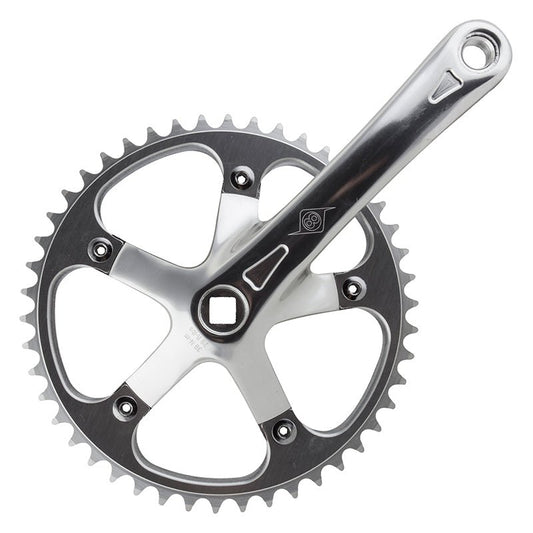 Cranksets and Arms Origin8 Origin8 Track/SS 170x46 103mm JIS Square Taper crankset silver/silver Dark Slate Gray