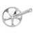 Cranksets and Arms Origin8 Origin8 Track/SS 175x46 103mm JIS Square Taper crankset silver/silver Gray