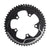 Chainrings SRAM SRAM 52 Tooth 11-Speed 110mm BCD Yaw Chainring BLK Silver Trim Use 36 38T Dark Slate Gray