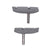 Kool Stop Eagle 2 Cantilever Brake Pads Non-threaded posts Rubber Silver Pair