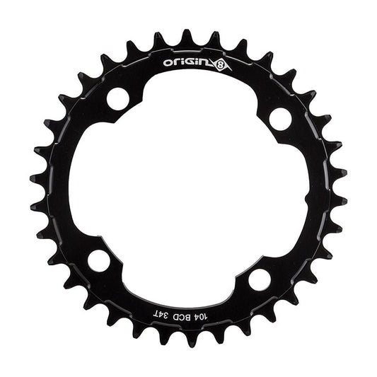 Chainrings Origin8 Origin8 Holdfast 1x Chainring 104mm BCD 34T Black