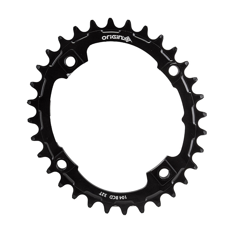 Chainrings Origin8 Origin8 Holdfast Oval 1x Chainring 104mm BCD 32T Black