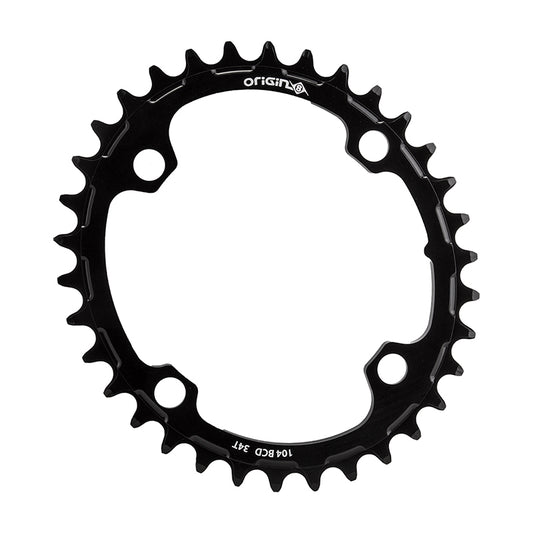 Chainrings Origin8 Origin8 Holdfast Oval 1x Chainring 104mm BCD 34T Black