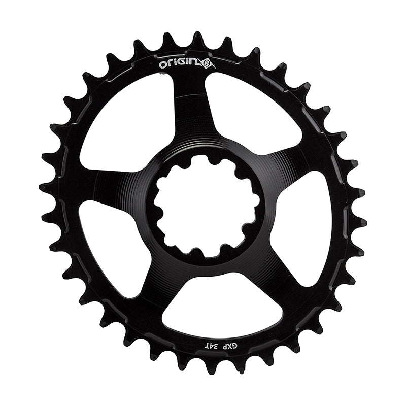Chainrings Origin8 Origin8 Holdfast Oval Direct 1x Chainring GXP 34T Black
