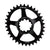 Chainrings Origin8 Origin8 Holdfast Oval Direct 1x Chainring GXP 34T Black