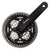 Cranksets and Arms SunRace Sunrace M600 170x42/32/22 123 SQR JIS crankset black/silver Dark Slate Gray