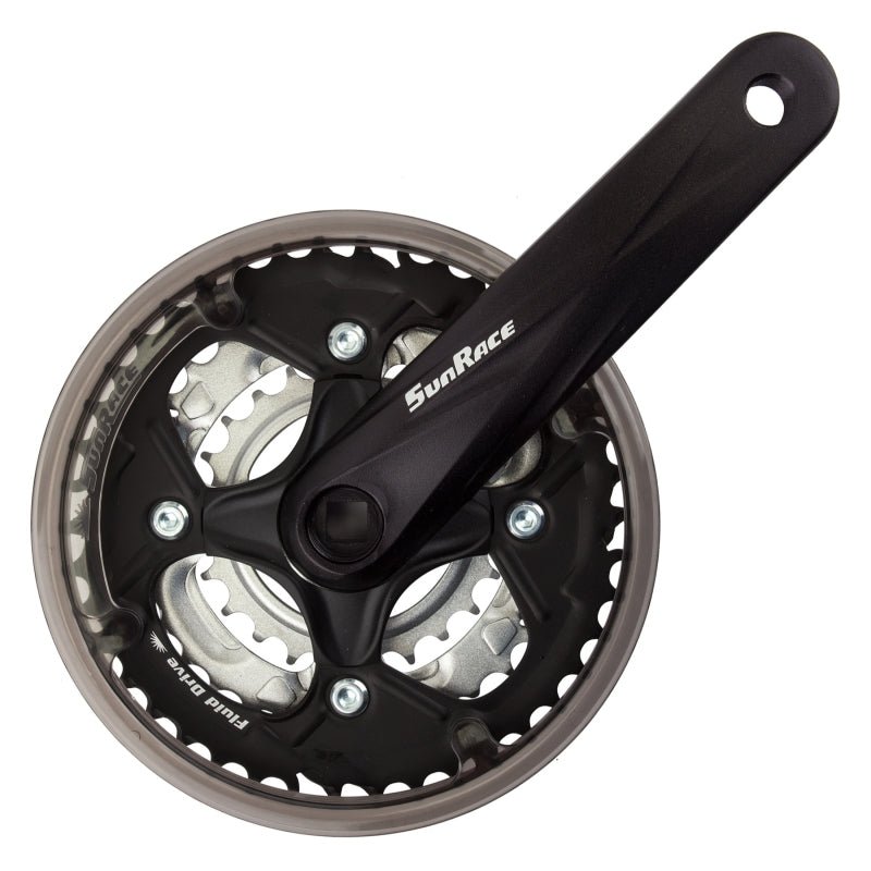 Cranksets and Arms SunRace Sunrace M500 170x42/34/24 127 SQR JIS crankset black/silver Black