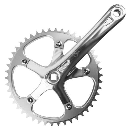Cranksets and Arms Origin8 Origin8 Track/SS 165x46 103mm JIS Square Taper crankset silver/silver Gray