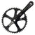 Cranksets and Arms Origin8 Origin8 Track/SS 165x46 103mm JIS Square Taper crankset black/black Dark Slate Gray
