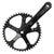 Cranksets and Arms Origin8 Origin8 Track/SS 170x46 103mm JIS Square Taper crankset black/black Dark Slate Gray