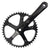 Cranksets and Arms Origin8 Origin8 Track/SS 175x46 103mm JIS Square Taper crankset black/black Dark Slate Gray