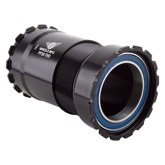 Bottom Brackets Wheels Manufacturing Wheels Manufacturing PressFit 30 Bottom Bracket ABEC-3 Bearings Threaded BLK Dark Slate Gray