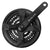 Cranksets and Arms Sunlite Sunlite Alloy Triple 170x48/38/28 120 SQR JIS crankset black Dark Slate Gray