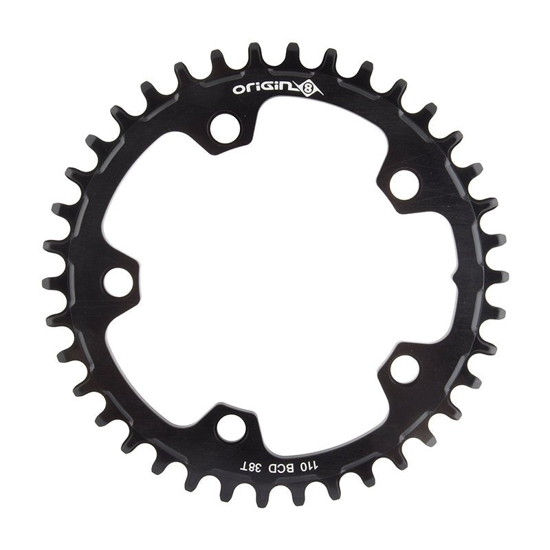 Chainrings Origin8 Origin8 Holdfast 1x Chainring 110mm BCD 38T Dark Slate Gray