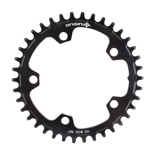 Chainrings Origin8 Origin8 Holdfast 1x Chainring 110mm BCD 38T Dark Slate Gray