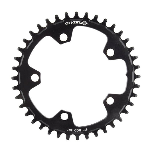 Chainrings Origin8 Origin8 Holdfast 1x Chainring 110mm BCD 40T Dark Slate Gray