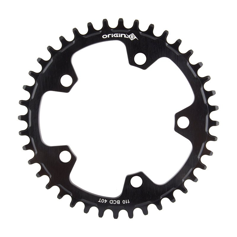 Chainrings Origin8 Origin8 Holdfast 1x Chainring 110mm BCD 40T Dark Slate Gray