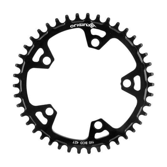 Chainrings Origin8 Origin8 Holdfast 1x Chainring 110mm BCD 42T Black