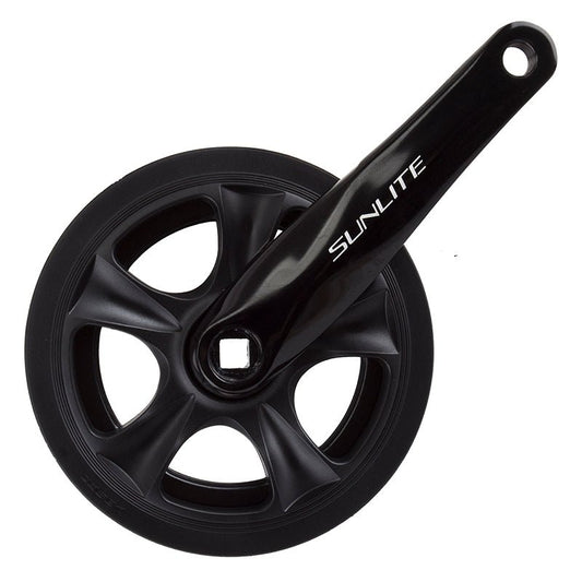 Cranksets and Arms Sunlite Sunlite Inner City Single Speed Crank 165x38 118 SQR JIS crankset black Black