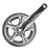 Cranksets and Arms Sunlite Sunlite Inner City Single Speed Crank 165x38 118 SQR JIS crankset silver Dim Gray