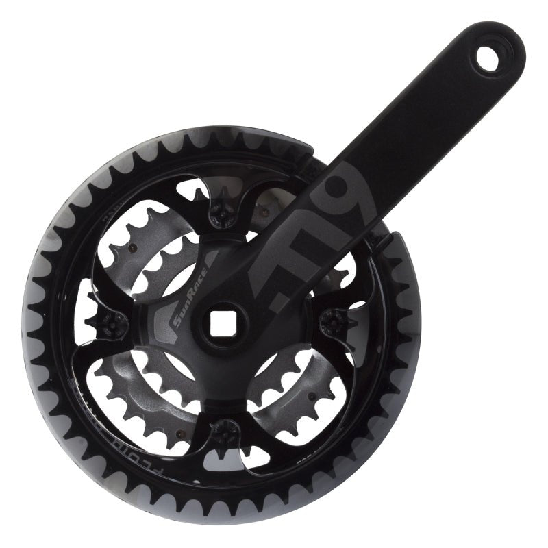 Cranksets and Arms SunRace Sunrace FC-M914 175x44/32/22 118 SQR JIS crankset black/silver Black