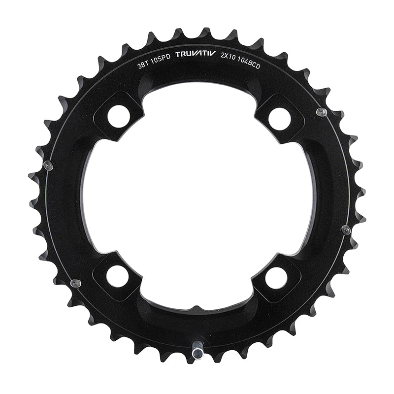 Chainrings SRAM SRAM/Truvativ X0 X9 38T 104mm BCD 10 Speed GXP Chainring Long Over-shift Pin Use 24T Black
