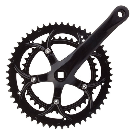 Cranksets and Arms Sunlite Sunlite Alloy Double 172.5x53/39 110 SQR JIS crankset black Black