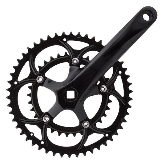 Cranksets and Arms Sunlite Sunlite Alloy Double 172.5x50/34 110 SQR JIS crankset black Black