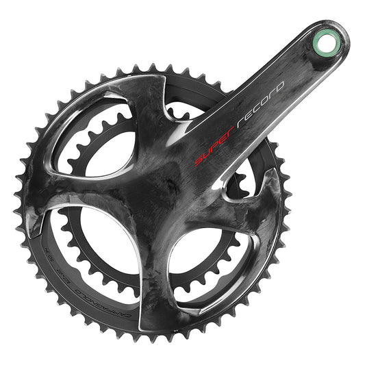 Cranksets and Arms Campagnolo Campagnolo Super Record Crankset - 172.5mm 12-Speed 52/36t 112/146 Asymmetric BCD Campagnolo Ultra-Torque Spindle Interface Carbon Dark Slate Gray