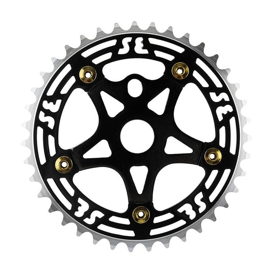 Chainrings Se bikes Se bikes One Piece Alloy Chainring & Spider 39T Gray