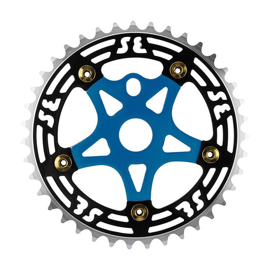 Chainrings Se bikes Se bikes One Piece Alloy Chainring & Spider 39T Black