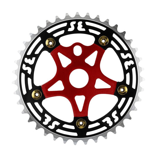 Chainrings Se bikes Se bikes One Piece Alloy Chainring & Spider 39T Black