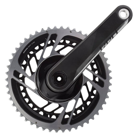 Cranksets and Arms SRAM SRAM Red AXS Crankset Speed: 12 Spindle: 28.99mm BCD: Direct Mount 50/37 DUB 172.5mm Black Road Dark Slate Gray