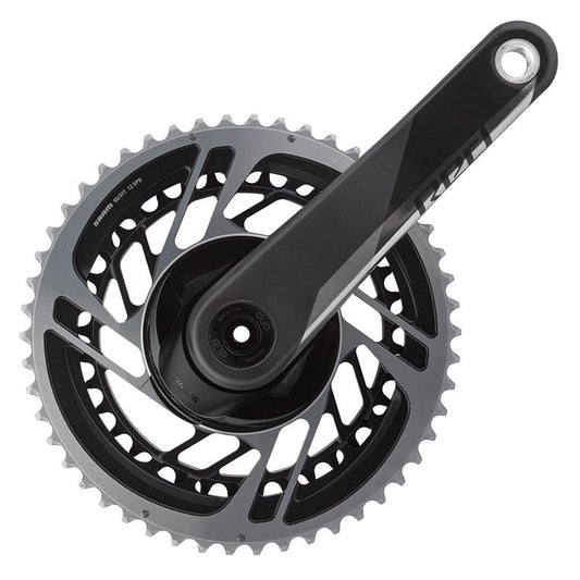 Cranksets and Arms SRAM SRAM Red AXS Crankset Speed: 12 Spindle: 28.99mm BCD: Direct Mount 50/37 DUB 175mm Black Road Dark Slate Gray