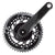 Cranksets and Arms SRAM SRAM RED AXS Crankset - 172.5mm 12-Speed 48/35t Direct Mount DUB Spindle Interface Natural Carbon D1 Dark Slate Gray