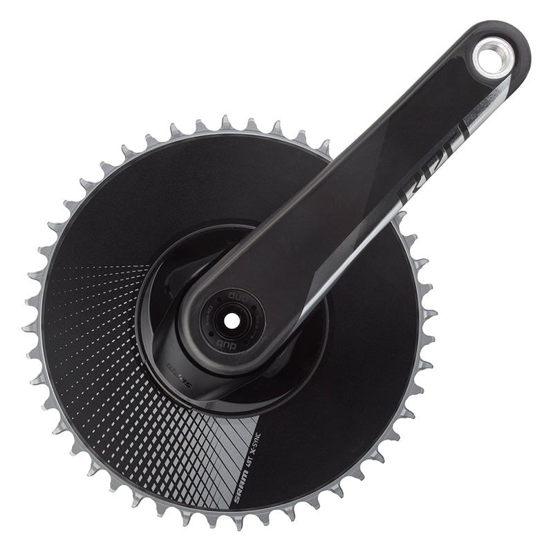 Cranksets and Arms SRAM SRAM Red 1 AXS Crankset Speed: 12 Spindle: 28.99mm BCD: Direct Mount 48 DUB 175mm Black Road Dark Slate Gray