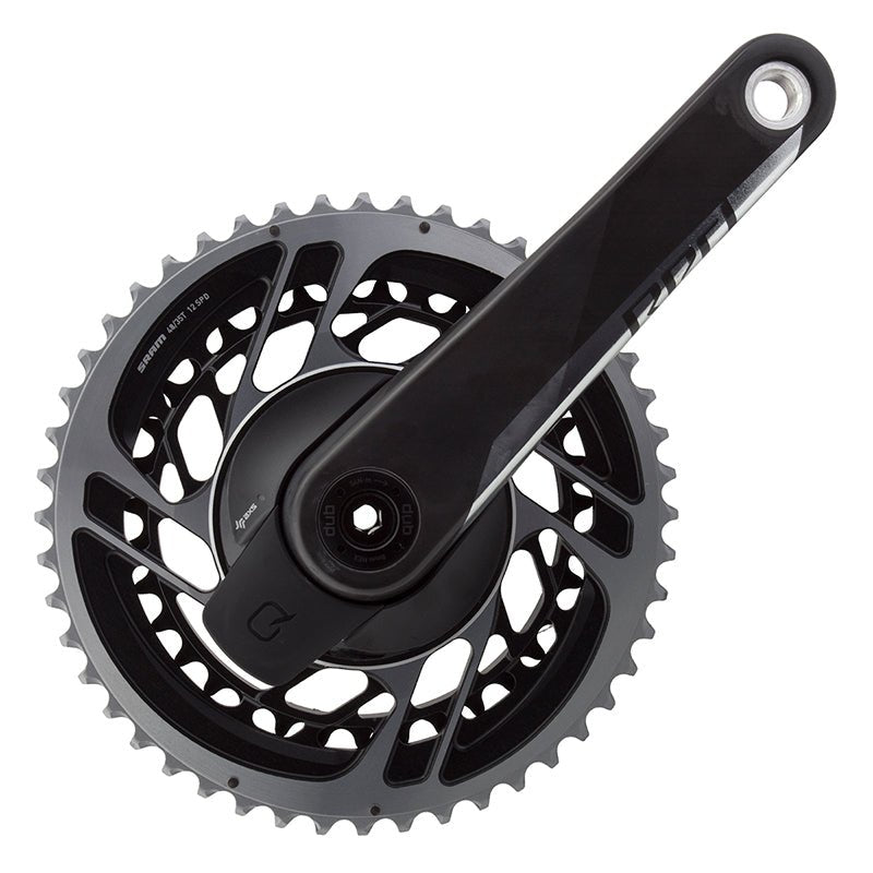 Cranksets and Arms SRAM SRAM Red AXS Quarq Power Meter Crankset Speed: 12 Spindle: 28.99mm BCD: Direct Mount 48/35 DUB 175mm Black Road Black